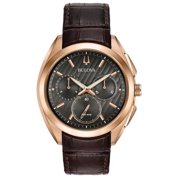 Bulova Men's Quartz Chronograph Rose Gold Watch